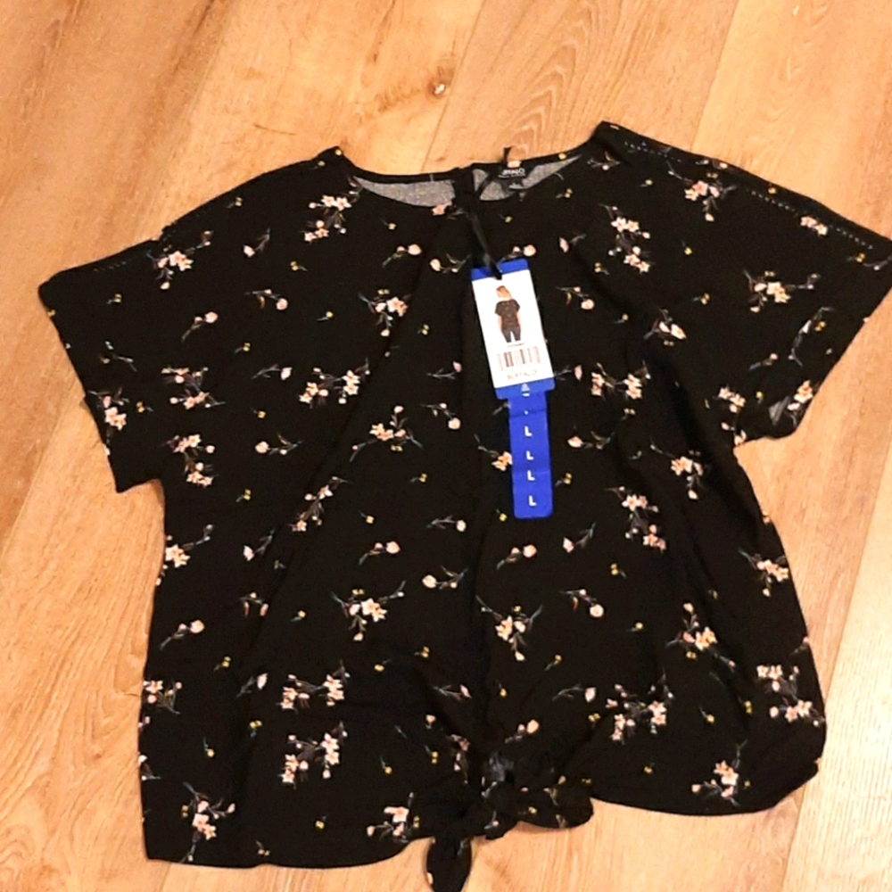 Buffalo David Bitton Front Tie Blouse
